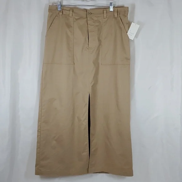 Women's Utility Maxi Skirt - A New Day™ ~ Tan - Picture 8 of 16